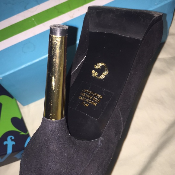 C wonder sexy suede booties with gold heels. - Picture 6 of 7